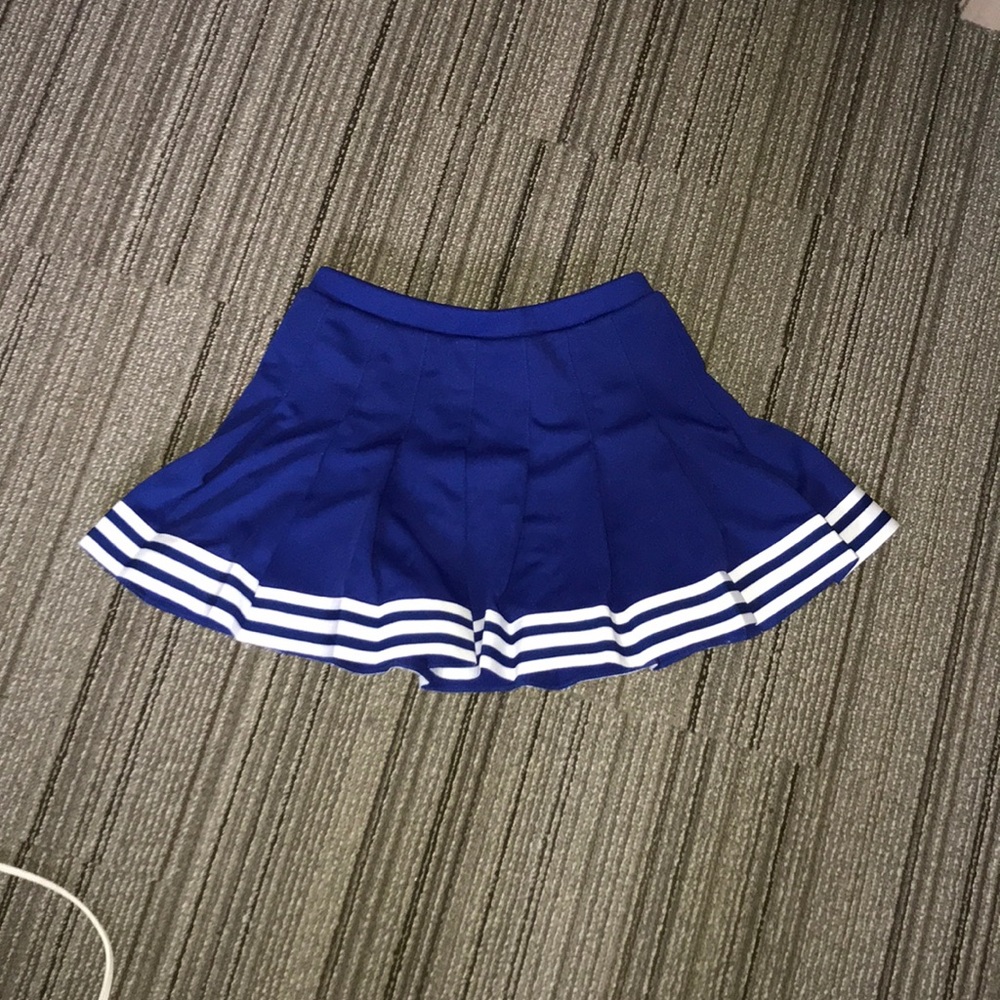 Royal blue cheer skirt